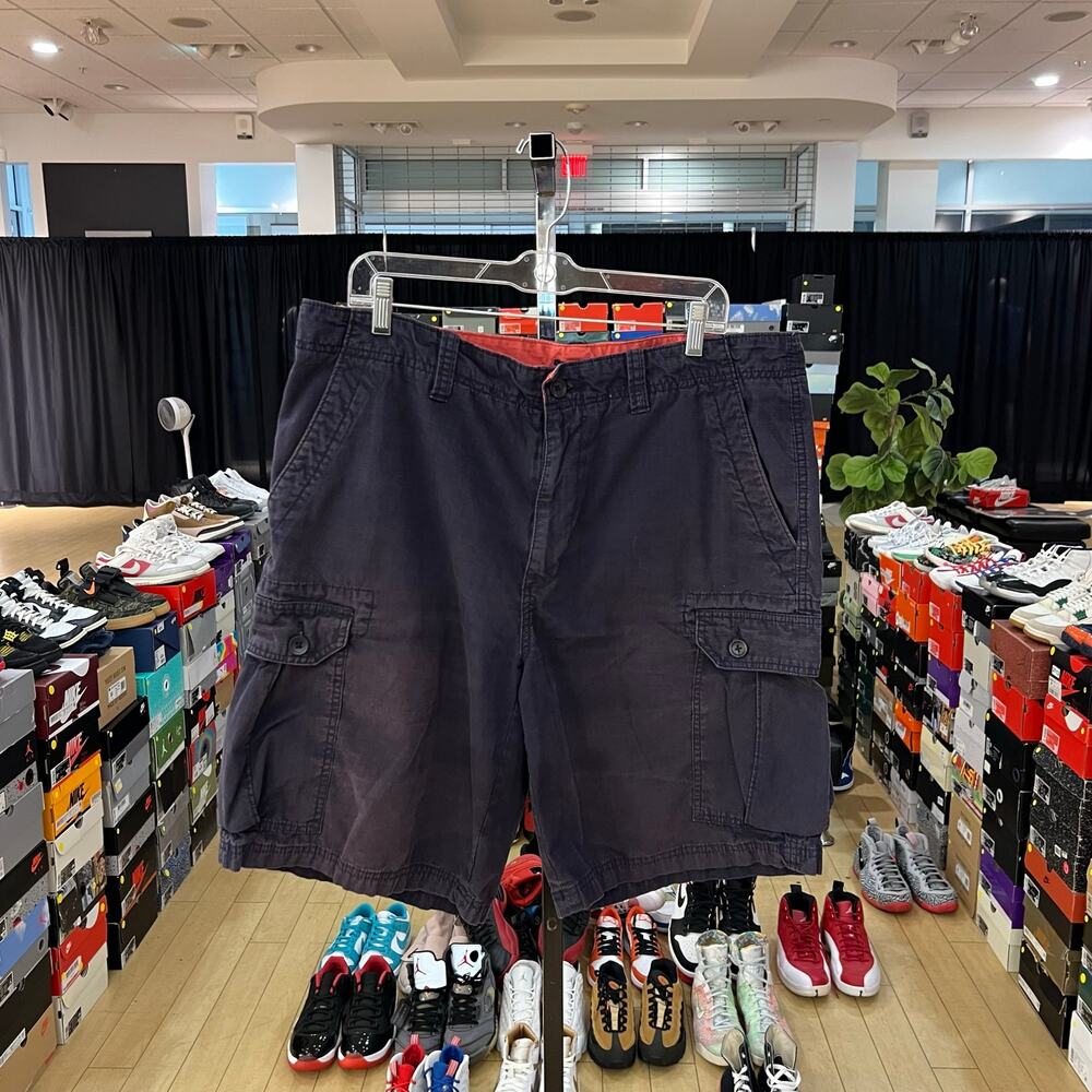 Club Room Blue Cotton Cargo Shorts Sz 36